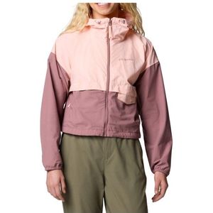 Columbia Womens Spire Valley Cropped Windbreaker Windjack (Dames |roze)