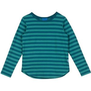 MERISILLI - FINKID - T-shirt - Jeansblauw - Lange Mouwen - Streepmotief