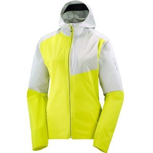 Salomon Womens Bonatti Trail Jacket Regenjas (Dames |geel |waterdicht)