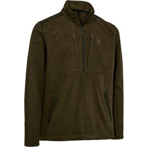 Deerhunter Climate 1/2-Zip Fleece with 375 Technology Fleecevest (Heren |olijfgroen/bruin)