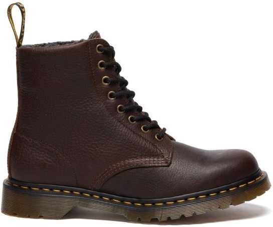 Dr. Martens - 1460 Met Fleece Gevoerde Grizzly Leren Laarzen - Bruin