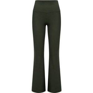 Hey Honey Womens High-Waist Leggings Flared Always Dressed Trainingsbroek (Dames |olijfgroen)
