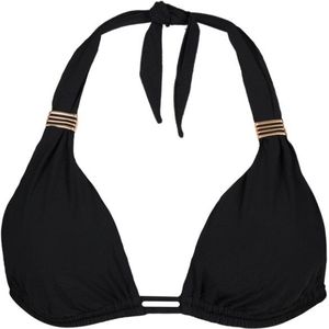 Barts Womens Solid Halter Triangle Bikinitop (Dames |zwart)