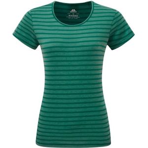 Mountain Equipment Womens Groundup Stripe Tee Sportshirt (Dames |groen)