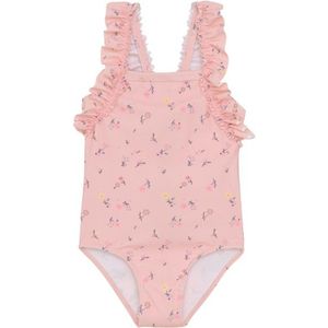 Color Kids Kids Swimsuit with Frills AOP Badpak (Kinderen |roze)