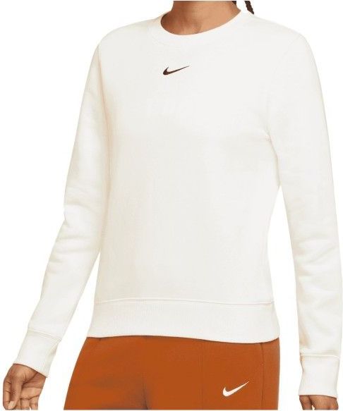 NIKE - Sportswear Phoenix Fleece - Sport T-shirt - Lichtgrijs - Lange Mouw Dames