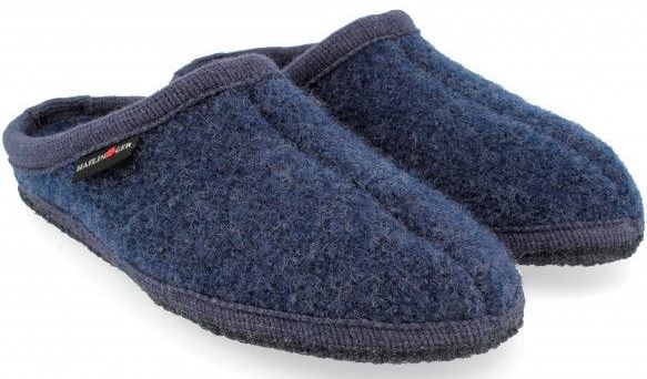 HAFLINGER - Alaska - Pantoffel - Jeans - Wollen Vilten