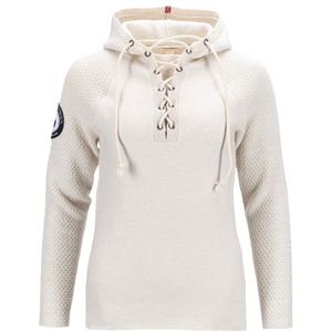 Amundsen Sports Womens Boiled Hoodie Laced Merinotrui (Dames |wit)
