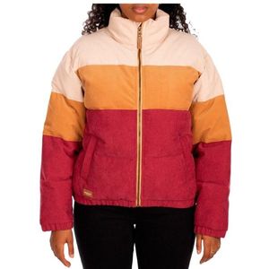 Iriedaily Womens Cordy Puffer Jacket Winterjack (Dames |rood)