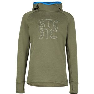 Stoic Kids MerinoFleece240 StofersSt Hoody Merinohoodie (Kinderen |olijfgroen)