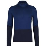 Icebreaker Merino 200 Sonebula L/S Half Zip Hood Merino-ondergoed (Heren |blauw)