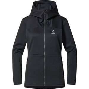 Haglöfs Womens Willow Mid Hood Fleecevest (Dames |zwart)