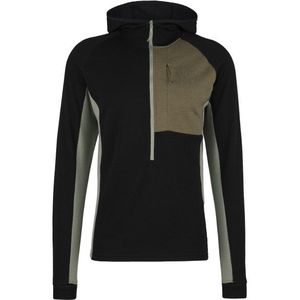 Stoic Merino260 StadjanSt 3/4 Zip w Hood Merinohoodie (Heren |zwart)