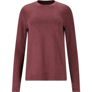 ENDURANCE Womens Alvaly Melange L/S Tee Sportshirt (Dames |rood)