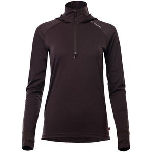 Aclima Womens Lightwool 180 Hoodie Merinoshirt (Dames |grijs/zwart)