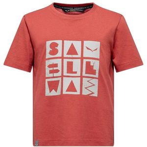 Salewa - Kids Graphic T-Shirt - Rood - T-shirt
