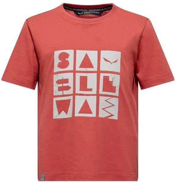 Salewa - Kids Graphic T-Shirt - Rood - T-shirt