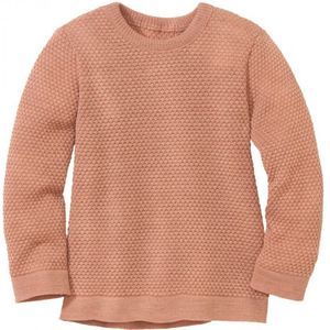 disana Kids Wabenstrick-Pullover Wollen trui (Kinderen |roze)