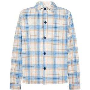 KnowledgeCotton Apparel Big Checked Heavy Flannel Overhemd (Heren |grijs)