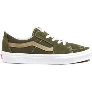 Vans Sk8-Low Sneakers (wit/olijfgroen)