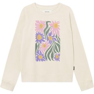 DEDICATED Womens Sweatshirt Ystad Daisy Block Trui (Dames |wit)