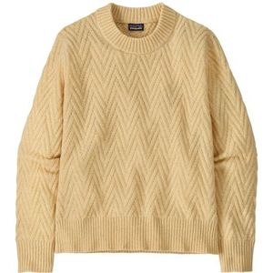 Patagonia Womens Recycled Wool Crewneck Sweater Wollen trui (Dames |beige)