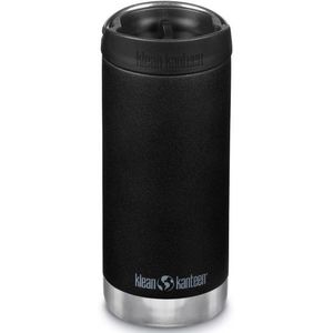 Klean Kanteen TKWide Vacuum Insulated met Café Cap Isoleerfles (zwart)