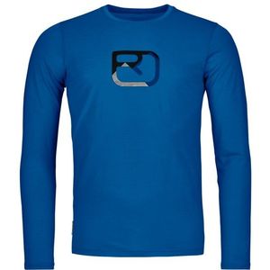 Ortovox 150 Cool Mountain Silhouette L/S Merinoshirt (Heren |blauw)