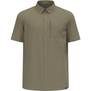 Odlo Essential Shirt S/S Overhemd (Heren |grijs/olijfgroen)
