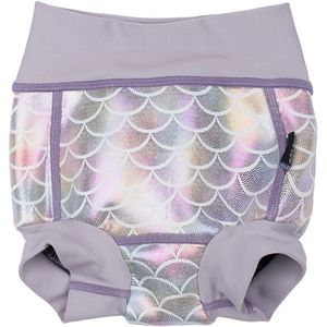 Mikk-Line - Kids Baby Swim Pant Frill Recycled AOP - Zwembroek - Purper