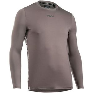 Northwave Bomb Jersey Long Sleeve Fietsshirt (Heren |grijs/bruin)