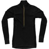Devold Womens Wool Mesh 190 Zip Neck Merino-ondergoed (Dames |zwart)