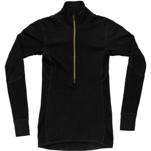 Devold Womens Wool Mesh 190 Zip Neck Merino-ondergoed (Dames |zwart)