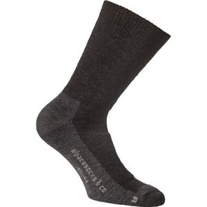 Alpacasocks&Co Merino Hiking 2-Pack Merinosokken (zwart/grijs)