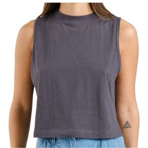 DEDICATED Womens Top Namsos Hemp Top (Dames |blauw)