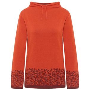Tranquillo Womens Jaquard-Pullover Trui (Dames |rood)