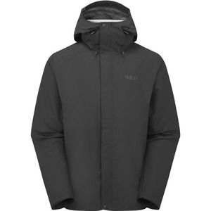 Rab - Downpour Jacket - Regenjas - Grijs/Zwart - Waterdicht