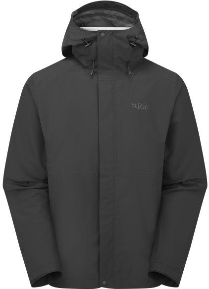 Rab - Downpour Jacket - Regenjas - Grijs/Zwart - Waterdicht