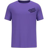 Odlo - Essential Print - Hardloopshirt - Purper - Crew Neck S/S