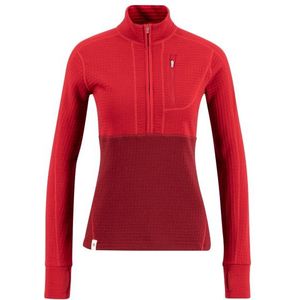 Ulvang Womens Peak Field Half Zip Midlayer Fleecetrui (Dames |rood)
