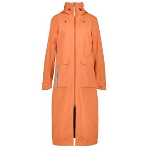 Didriksons Womens Nadja Parka 4 Lange jas (Dames |oranje |waterdicht)