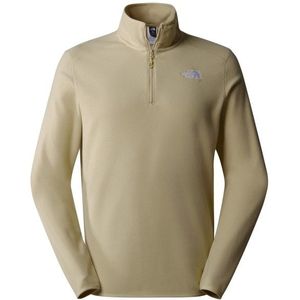 The North Face 100 Glacier 1/4 Zip Fleecetrui (Heren |beige)
