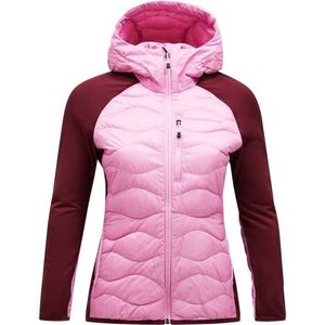 Peak Performance Womens Helium Down Hybrid Hood Donsjack (Dames |roze)