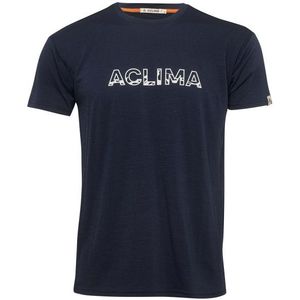 Aclima Lightwool Tee Logo Merinoshirt (Heren |blauw)