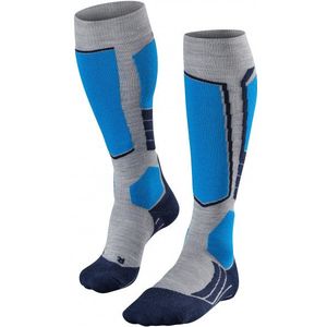 Falke SK 2 Wool Skisokken (Heren |blauw/grijs)