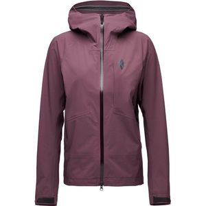 Black Diamond Womens Highline Stretch Shell Regenjas (Dames |purper |waterdicht)