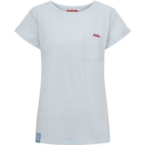 Derbe Womens S/S Multistriped T-shirt (Dames |grijs)