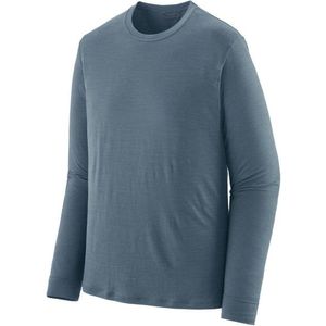 Patagonia L/S Cap Cool Merino Shirt Merinoshirt (Heren |blauw/grijs)
