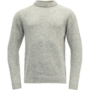 Devold Arktis Sweater Crew Neck Wollen trui (Heren |grijs)