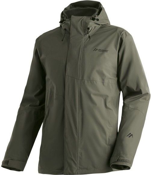 Maier Sports - METOR 3IN1 M - Jas - Zwart - Wind- en Waterdicht